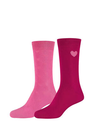 CAMANO Ca-Soft Hearts Socks phlox-pink